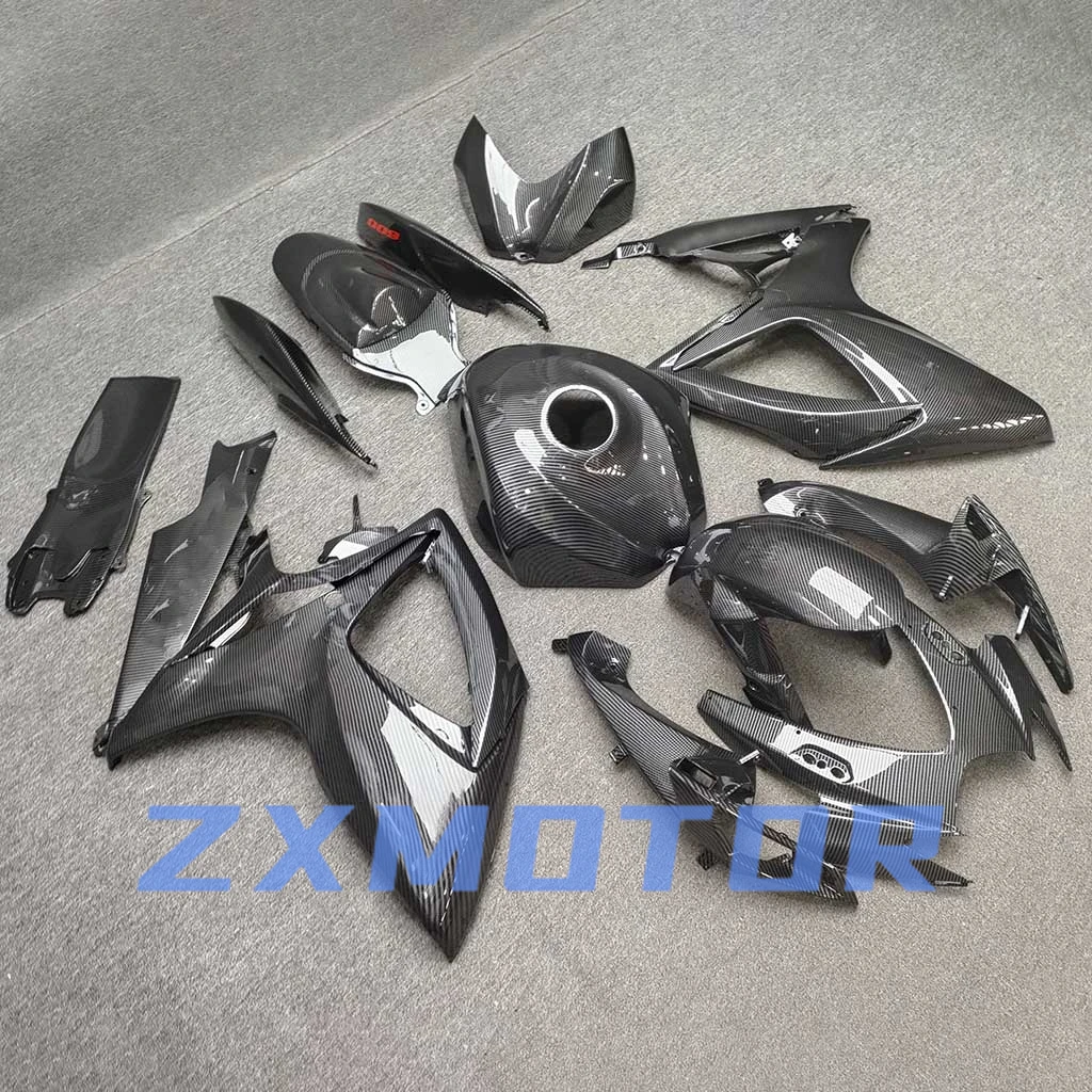 ABS Fairings for GSXR600 GSXR750 2006 2007 Carbon Fibre Refitting Motorcycle Racing Customized Fairing Kit GSXR 600 750 06 07