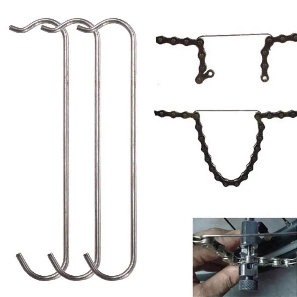 

3pcs Bicycle Chain Hooks Stainless Steel For Bicycle Chain Repair Bike Service Tool Bicycle Repair Tools Bycicle Accessories