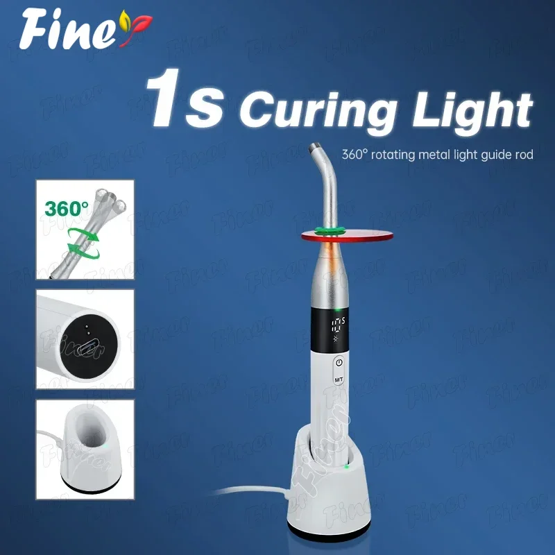 

Dental Curing Light 1 sec LED Dental Photopolymerizer Dentistry Curing Lamp Dental Polymerization Lamp Teeth Whitening