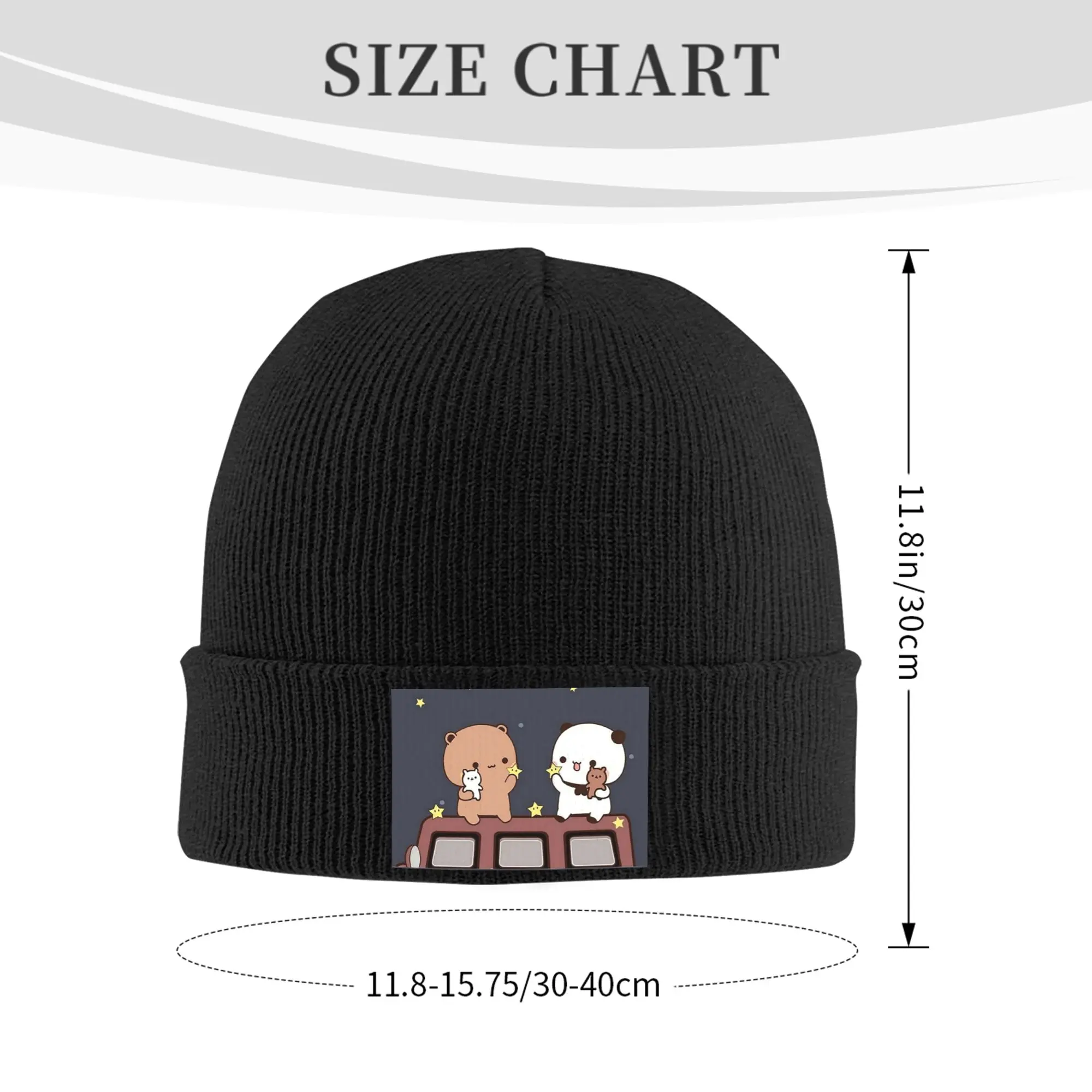Bubu وDudu مشاهدة القمر معًا قبعة محبوكة دافئة قبعة شتوية متماسكة قبعة Skullies Beanies قبعات الهيب هوب للجنسين