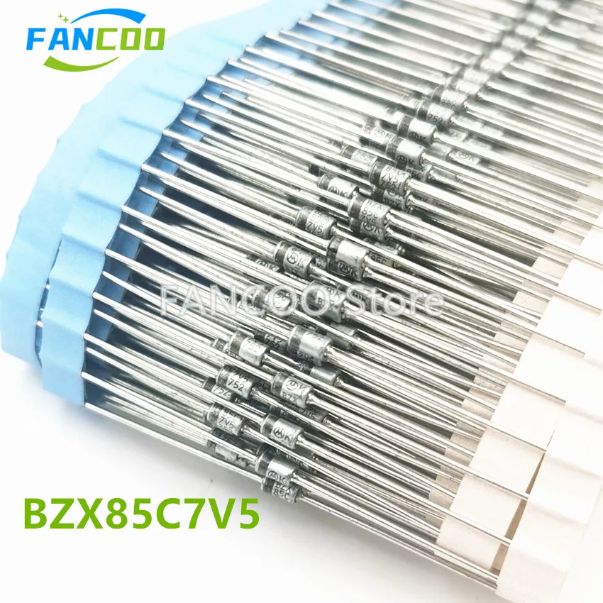 100 pz 2.7V-75V BZX85 BZX85C11 BZX85C12 12V BZX85C13 13V BZX85C15 BZX85C16 BZX85C18 BZX85C20 BZX85C22 BZX85C24 BZX85C27 bzx8530