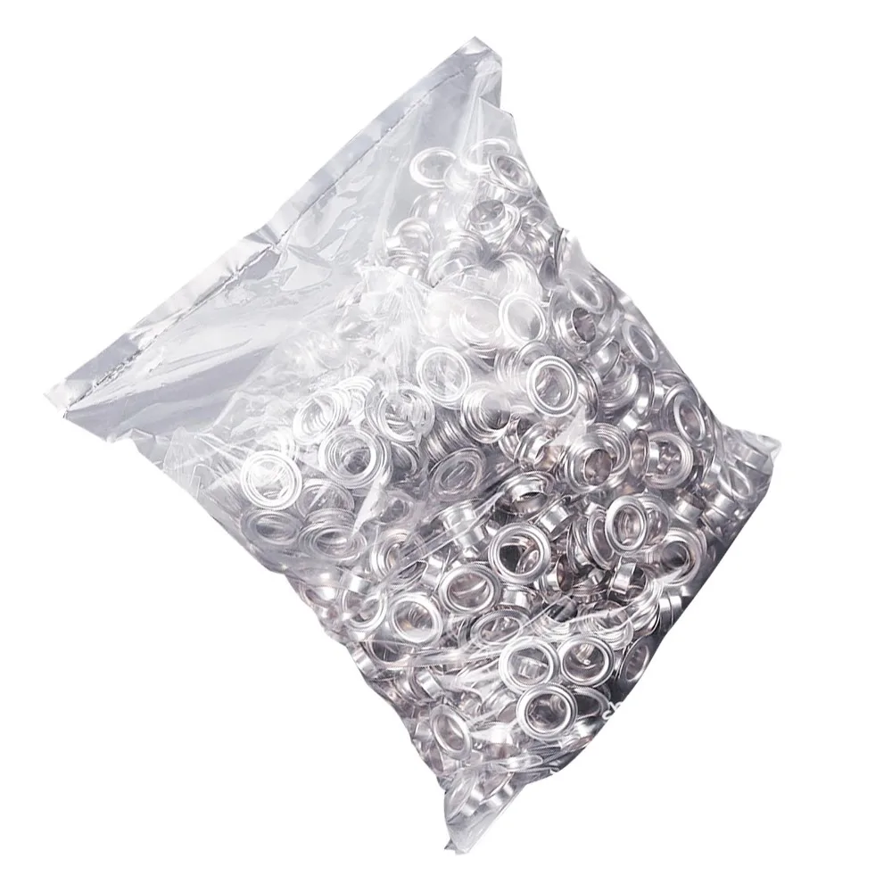 1000pcs 12mm Size Metal Grommets Metal Material Punching Type Leather Grommets Plating Treatment Grommet Eyelet Set