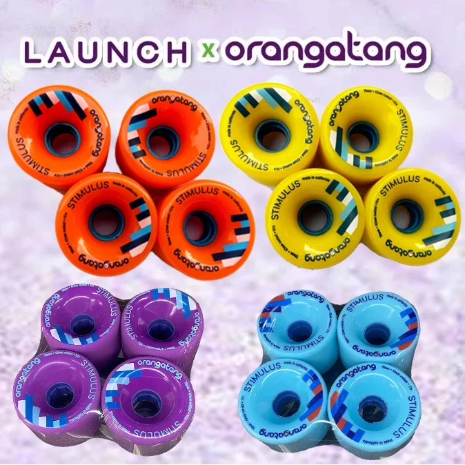 orangatang 70mm blue good quality skateboard longboard wheels 77a80a86a street stunt pro level wheels OT dancing longboard wheel