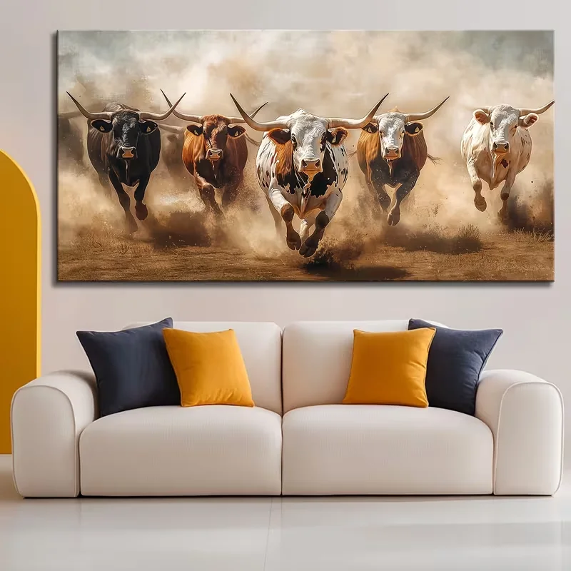 5D DIY Diamond Painting Scottish Highland Cattle Full Square Round Drill Large Size Diamond Embroidery Mosaic Home Decor