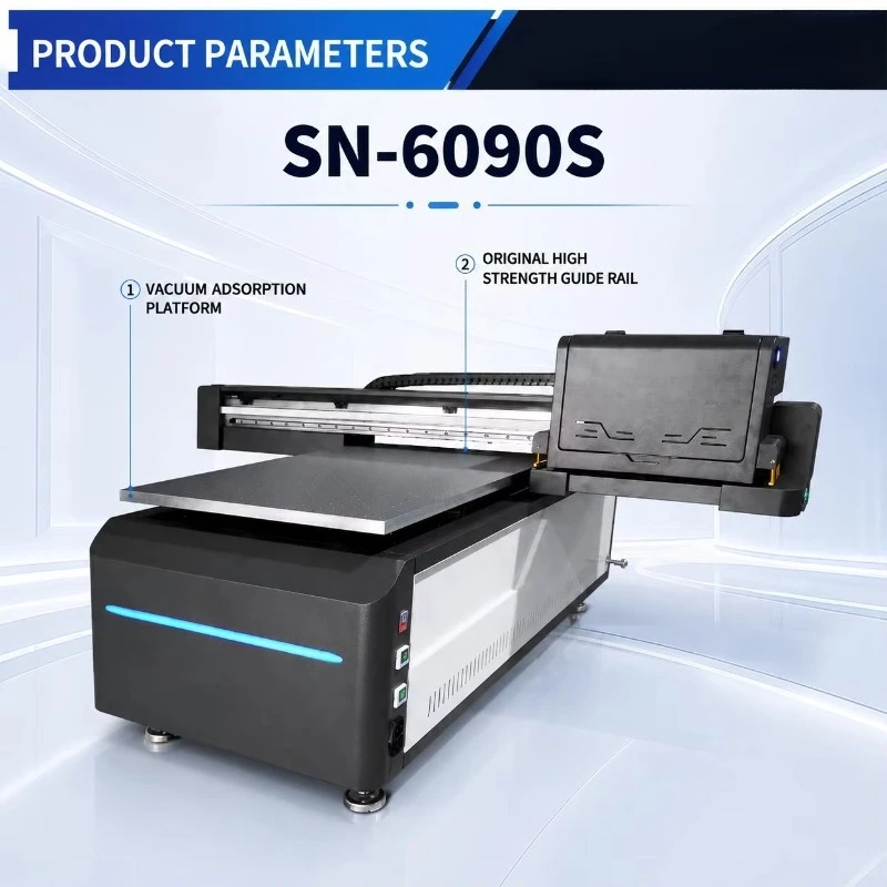 60*90cm UV Flatbed Inkjet Printer for Phonecase Sticker Glass Automatic Printing Machine with XP600/I3200/TX800/G5I Heads