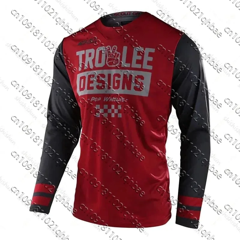 

Mountain Motorcycle Off-road Endurance Race Long Sleeved T-shirt MTB Men and Women Quick Drying Breathable Off-road Riding Shirt