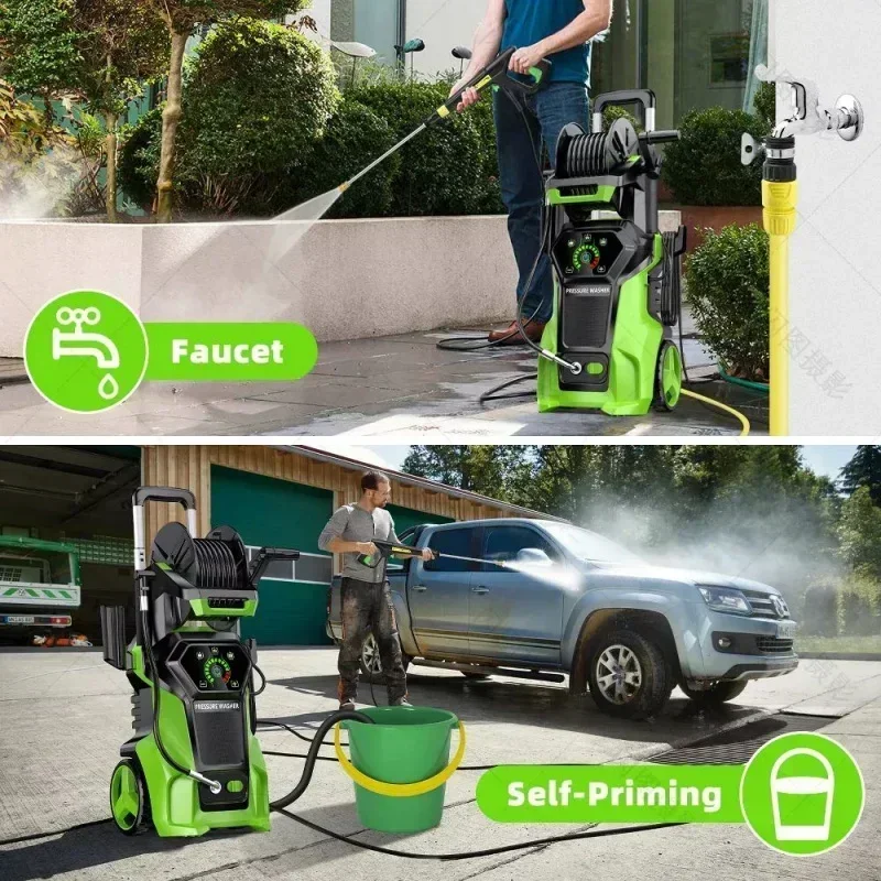 Electric Pressure Washer 4800 PSI 3.2 GPM High Power Washer with 4 Different Tips, 1800W Pressure Cleaner Machine for Car,Patios