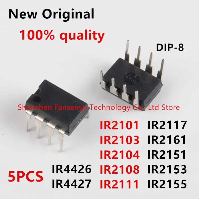 

(5piece)100% New IR2101 IR2103 IR2104 IR2108 IR2111 IR2117 IR2161 IR2151 IR2153 IR2155 IR4426 IR4427 PBF DIP-8 Chipset