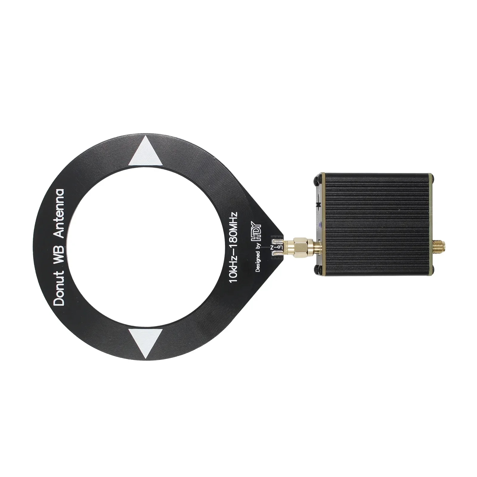 Latest Upgraded Donut Wideband Antenna, Frequency Range 10kHz-180MHz with Low Impedance Converter