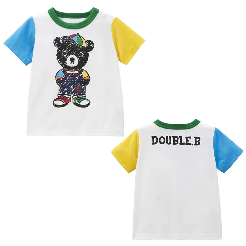 

Summer Boys Short Sleeve T-shirts Cartoon Bear T-shirt Boy Clothes Cute Tops Baby Tees Graphic Top Poleras Roupa Infantil