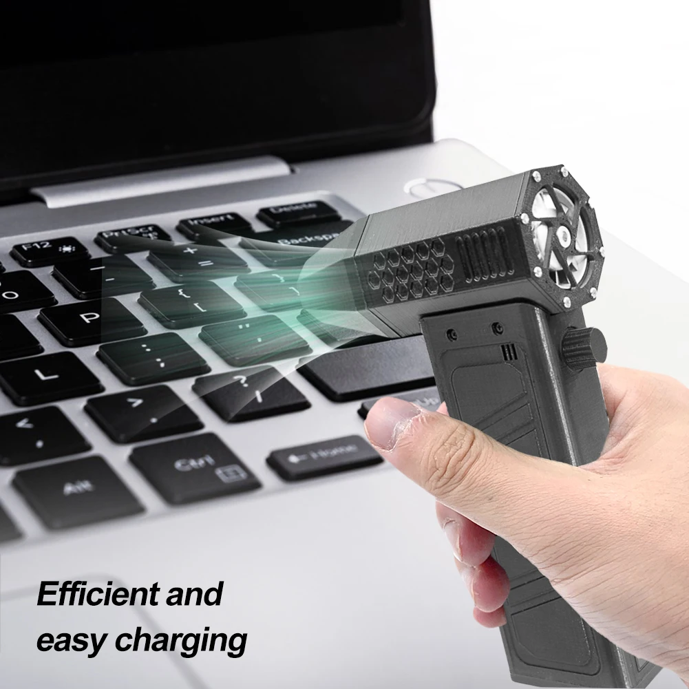 140000 RPM Gewelddadige Blower Fan 52 M/S Borstelloze Motor Mini Turbo Jet Fan Met Power Display Turbo Gewelddadige Fan Auto schoner Gereedschap