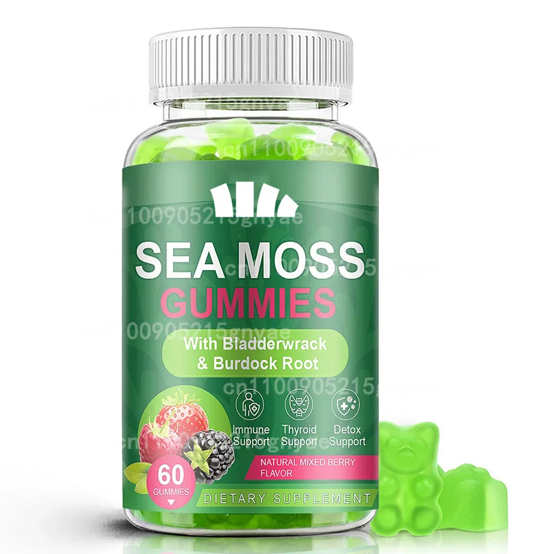 

Органические маркеры из ирландских водорослей с черным маслом семян, поддержка иммунитета хлорофилла, 60 вегетарианских капсул