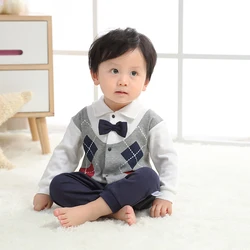 Mono para bebé recién nacido, ropa de primavera y otoño, traje para gatear de Caballero de luna llena, 100 días, 9 meses