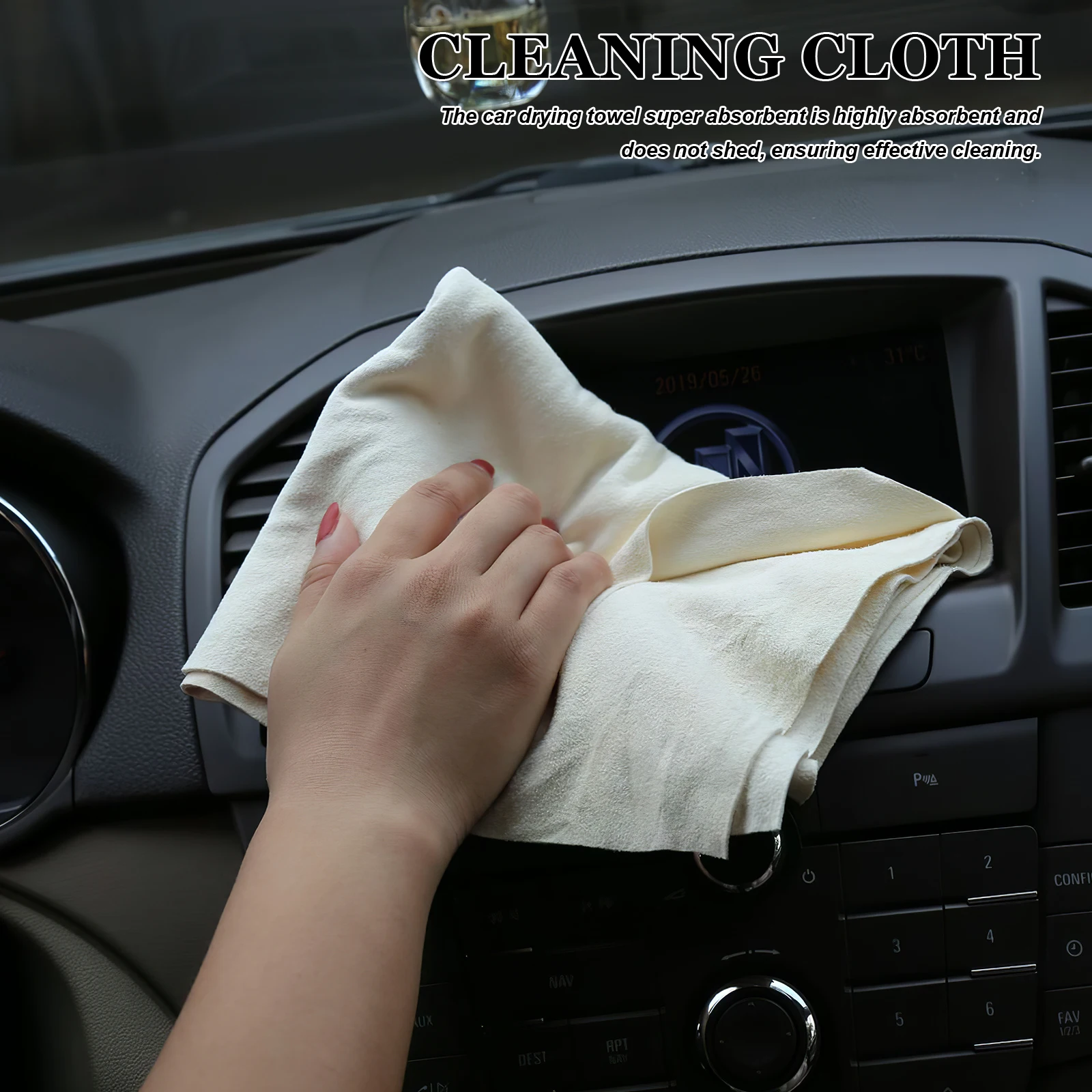 

Thickened Car Wiping Cloth Super Absorbent Drying Towel Large Size Auto Cleaning Cloth Soft Suede Material Export Quality
