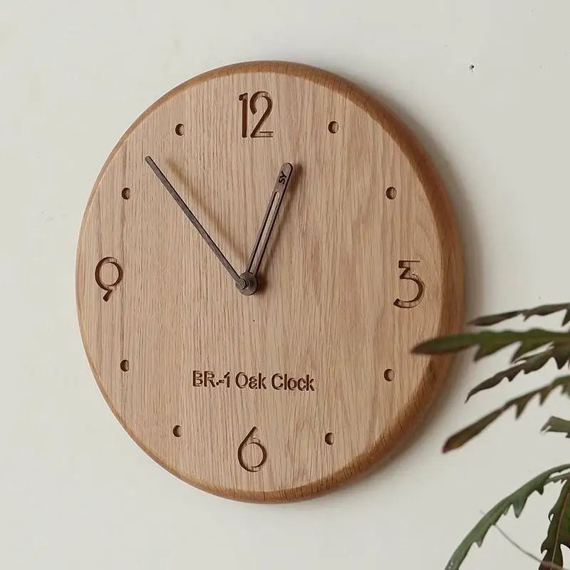 Vintage Kitchen Wooden Wall Clock Youth Roo Timber Interior Design Wall Clock Room Decoration Retro Wanduhr Home Decor Items