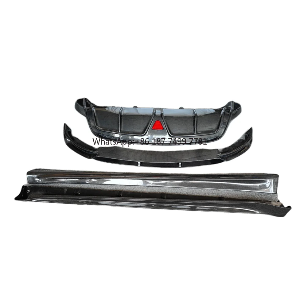 

True Carbon Fiber CM Style Front Lip Rear Diffuser Side Skirt Body Kit for . Model Y Carbon Fiber Body Kit