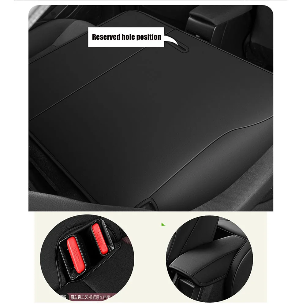 Seat Cover For Toyota RAV4 2026 2025 2024 - 2020, Nappa Leather Front Rear Car Seat Cushion Armrest Cover Interior Decoration