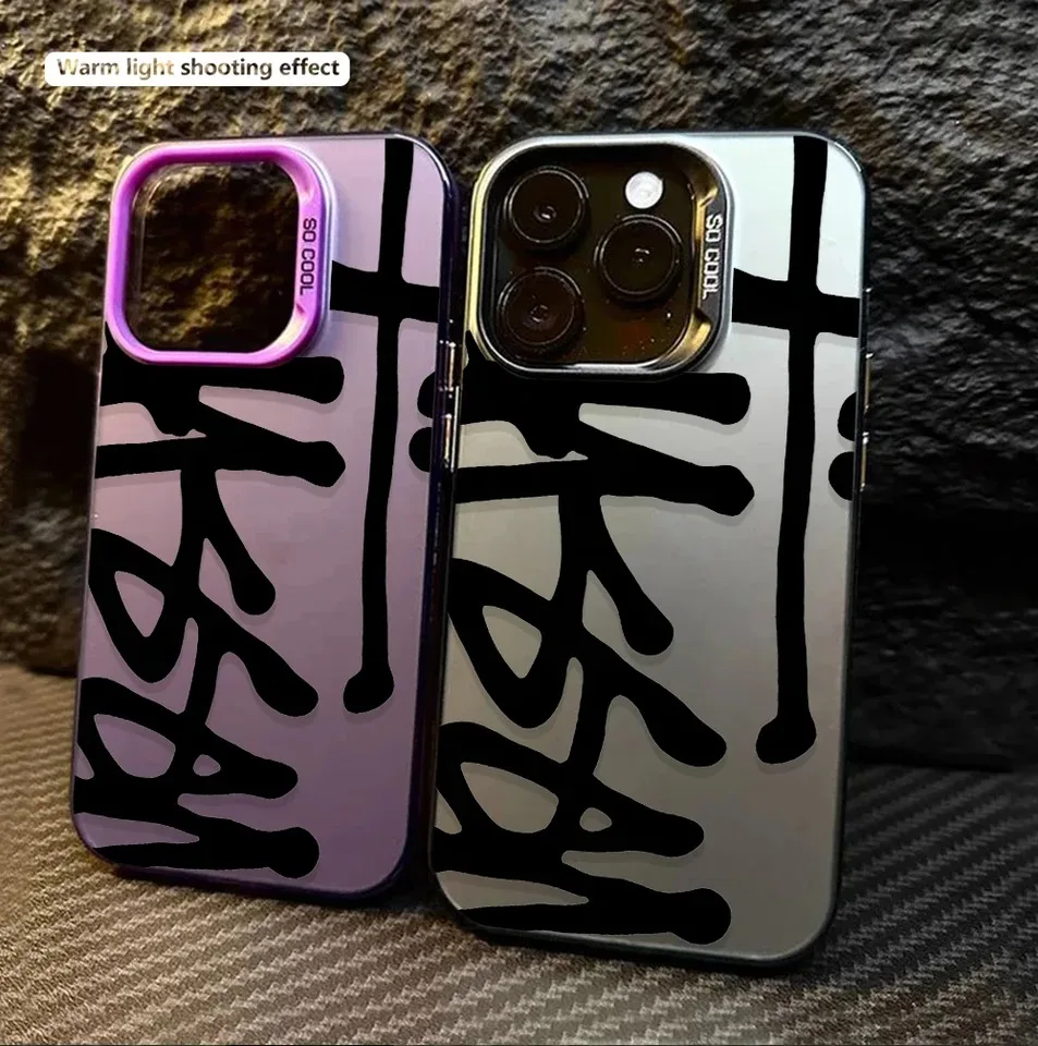 Creative and stylish phone case for iPhone 17 Air 16 Pro15 14 13 12 11 Pro MaxPlus shock-proof anti-fingerprint Protective cover - náhled 3