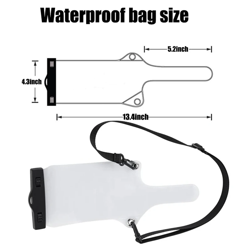 Walkie-Talkie Transparent Two-Way Radio Bag Protective Cover Multi-Purpose Handheld Waterproof