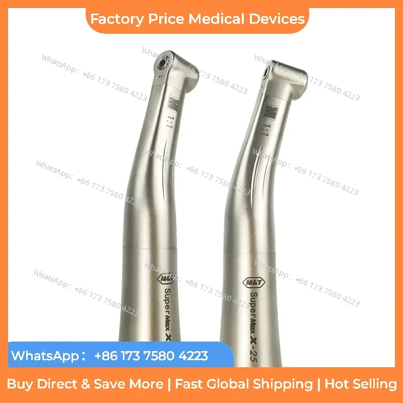 2026 Internal Water Spray Contra Angle Push Button Low Speed Handpiece Air Turbine Compatible E-type fastshipping