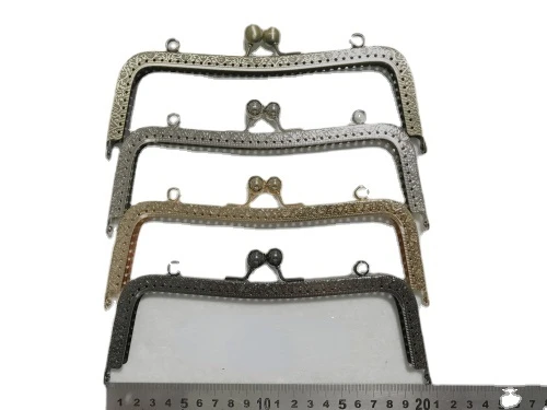 

20cm M shape women DIY bag making metal clasp kiss buckle knurling purse frame 10pcs/lot