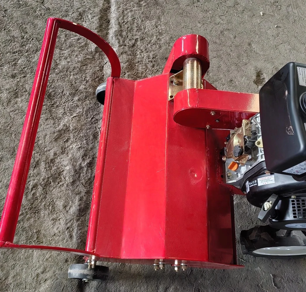 7HP/173F motor 4wd mini power 60cm grass cutting weeder and tiller cultivators lawn mower farm weeding equipment machine
