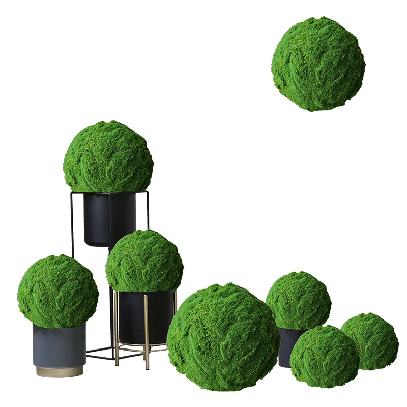 Simulation Moss Ball Moss Ball Hair Ball Hotel Indoor Window Ceiling Pendant Landing Ground Decoration Wedding Decoration