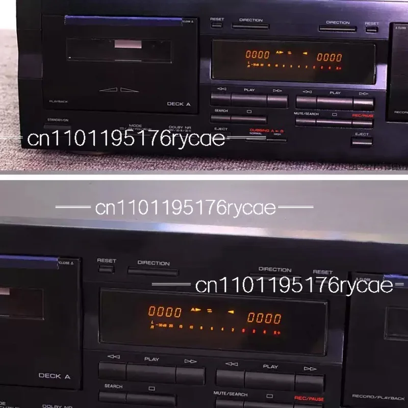 Second-hand products Dual Cassette Deck, Dolby Noise Reduction Electric Control Tape Recorder Player for HiFi Audio
