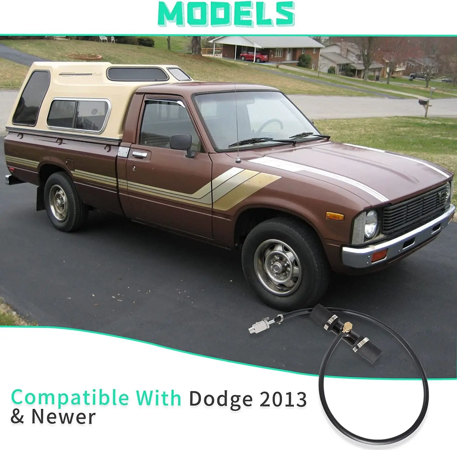 1 مجموعة 1-3/4 "الديزل خزان الوقود المساعد تثبيت عدة ل 2013-2023 رام شاحنات الديزل 11408 #6