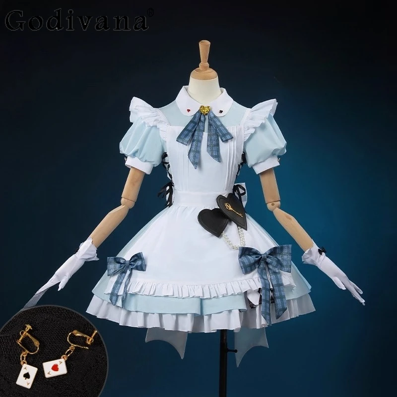 

Girls Sexy Maid Role Play Performance Dress All Member Cosplay Costume for Halloween Women Christmas Party Dress Set