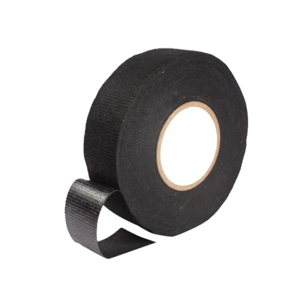 15 Meter Electrical Tape Heat Resistant Harness Tape Waterproof Noise Resistance Tape Fabric Tape Insulation Adhesives Clot K2P6