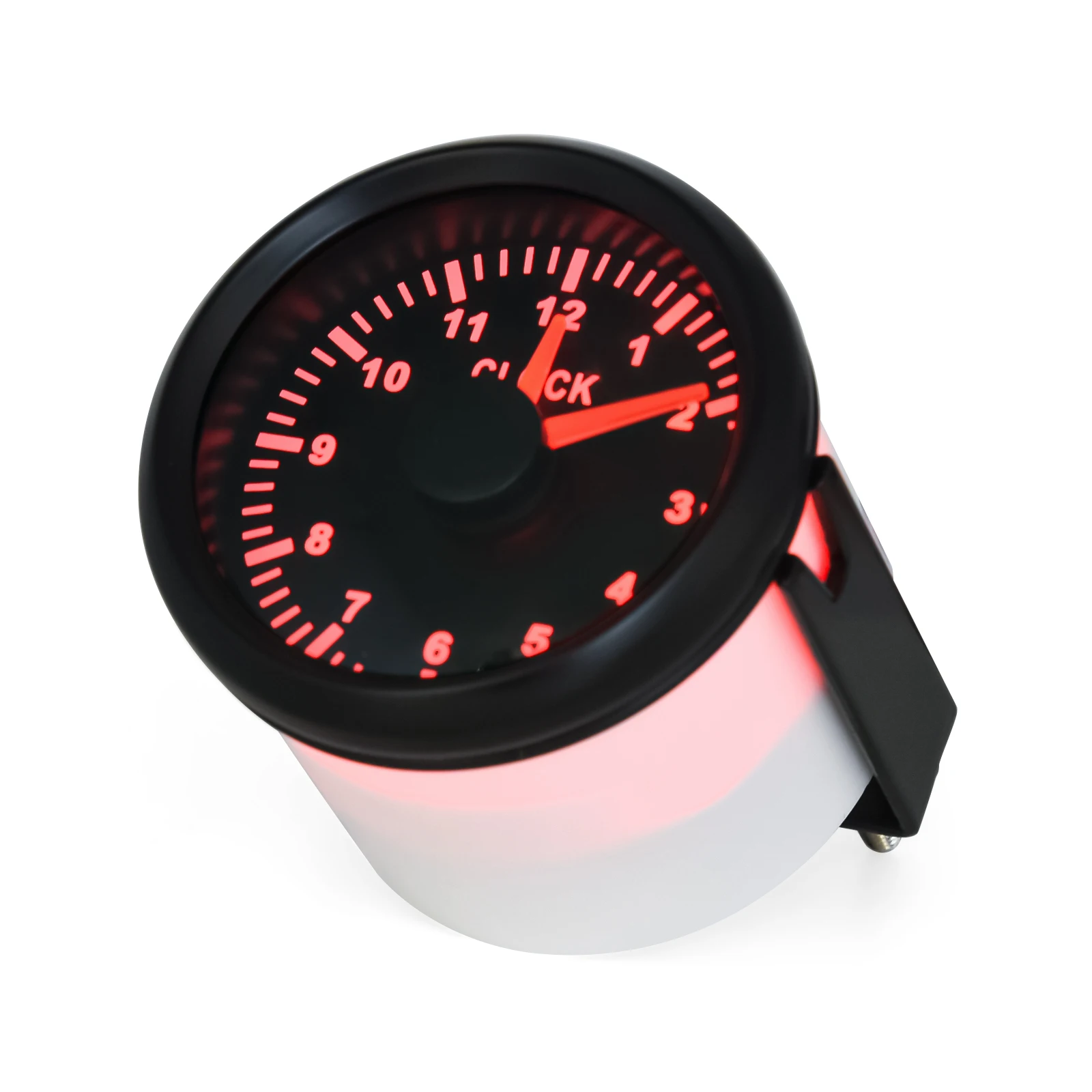 52mm 0-12 Hours Clock Gauges Red Backlight Waterproof Pointer Type Hour Meters  Fit For Car Boat Yacht 9-32V