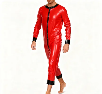 Latex Rubber Gummi Bodysuit Cstsuit Suit Cosplay Party loose Tights Cosplay uniform fashion Halloween