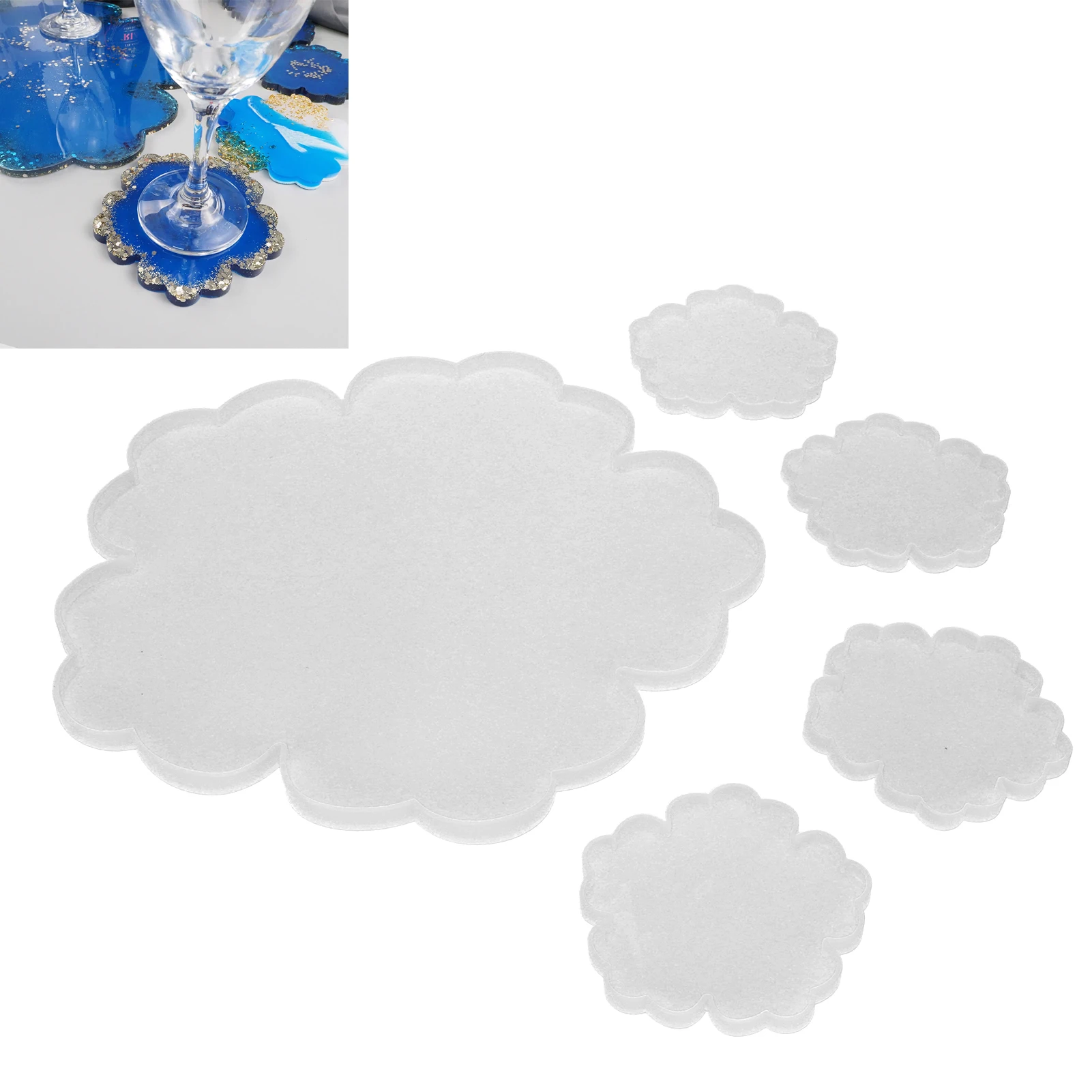 

Формы для подставок для цветов для литья из смолы, подставки для цветов, формы из смолы, кусочки подставки для подставок, набор форм из силиконовой смолы для украшения дома