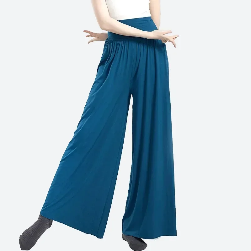 

Танцевальные брюки, женский тренировочный костюм, прямые широкие брюки, брюки для танцев, тренировочные классические современные танцы