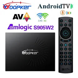 Woopker Amlogic S905W2 KW2 Android 11.0 Smart TV Box DDR3 2GB 4GB  RAM 32GB 64GB ROM Support 4K AV1 Dual-WIFI BT5.0 Media Player