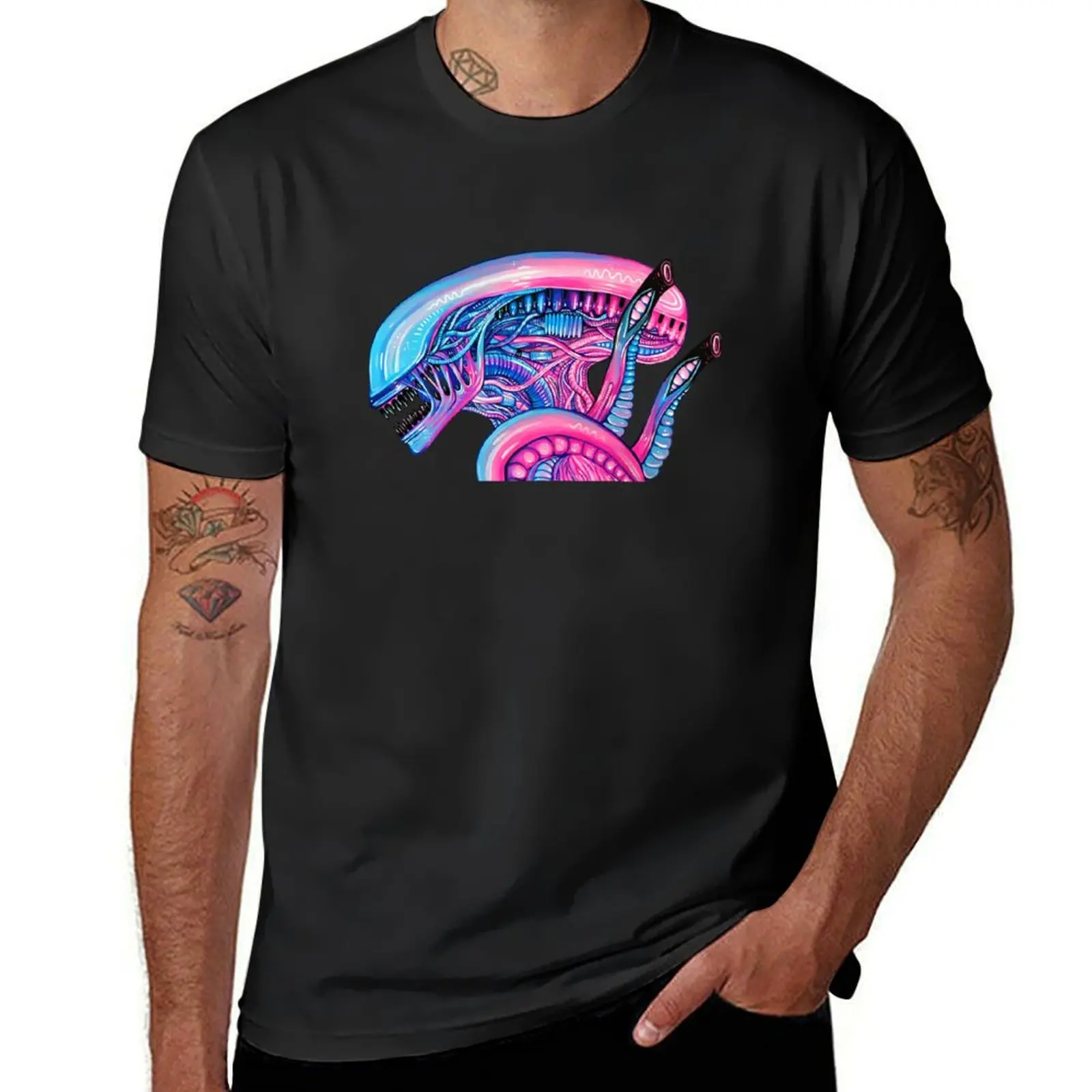 Cotton Candy Alien - Acrylic Painting T-Shirt graphics vintage kawaii clothes mens graphic t-shirts pack