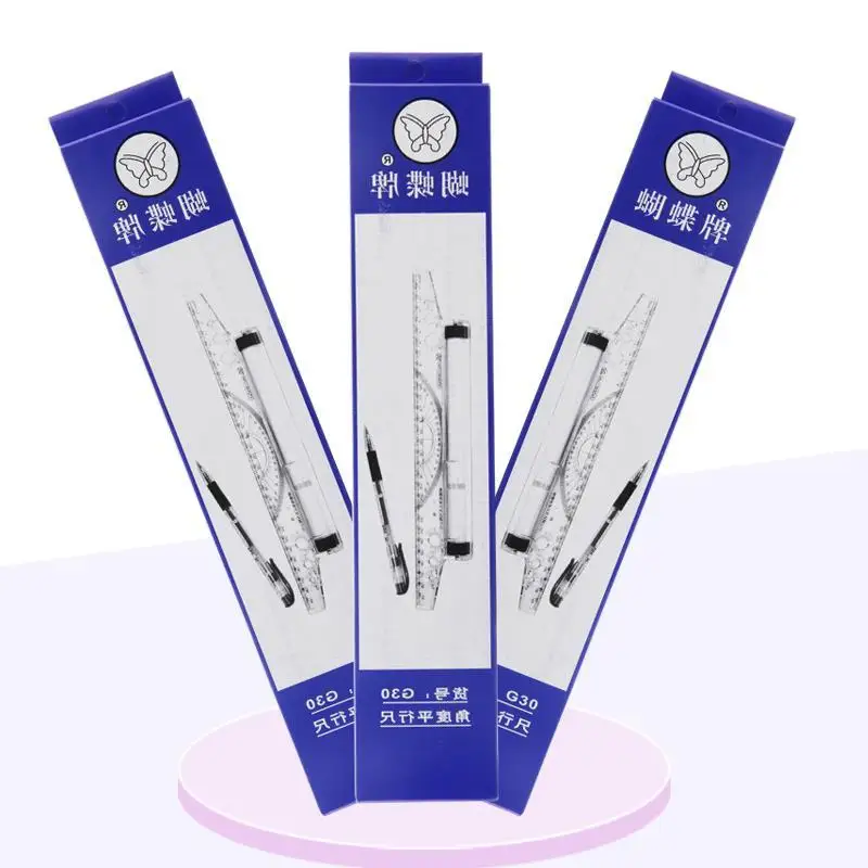 Multifunctional 30cm designer angle parallel ruler professional multifunctional rolling push ruler protractor drawing ruler
