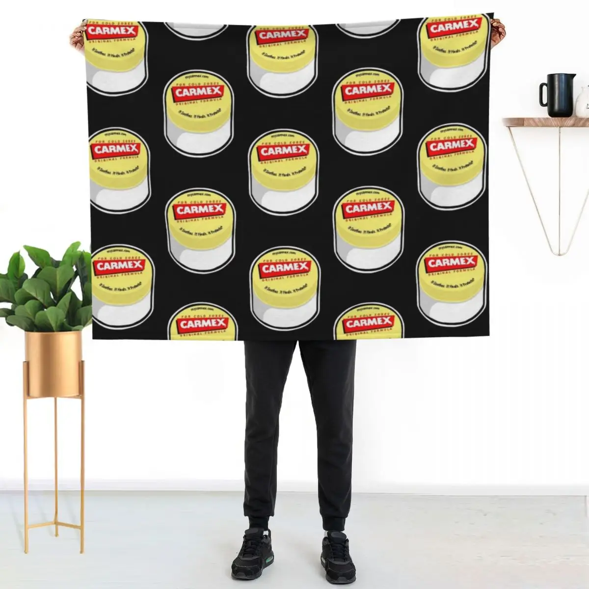 carmex chapstick Throw Blanket Ultra Soft Flannel Fleece Blanket for All Seasons