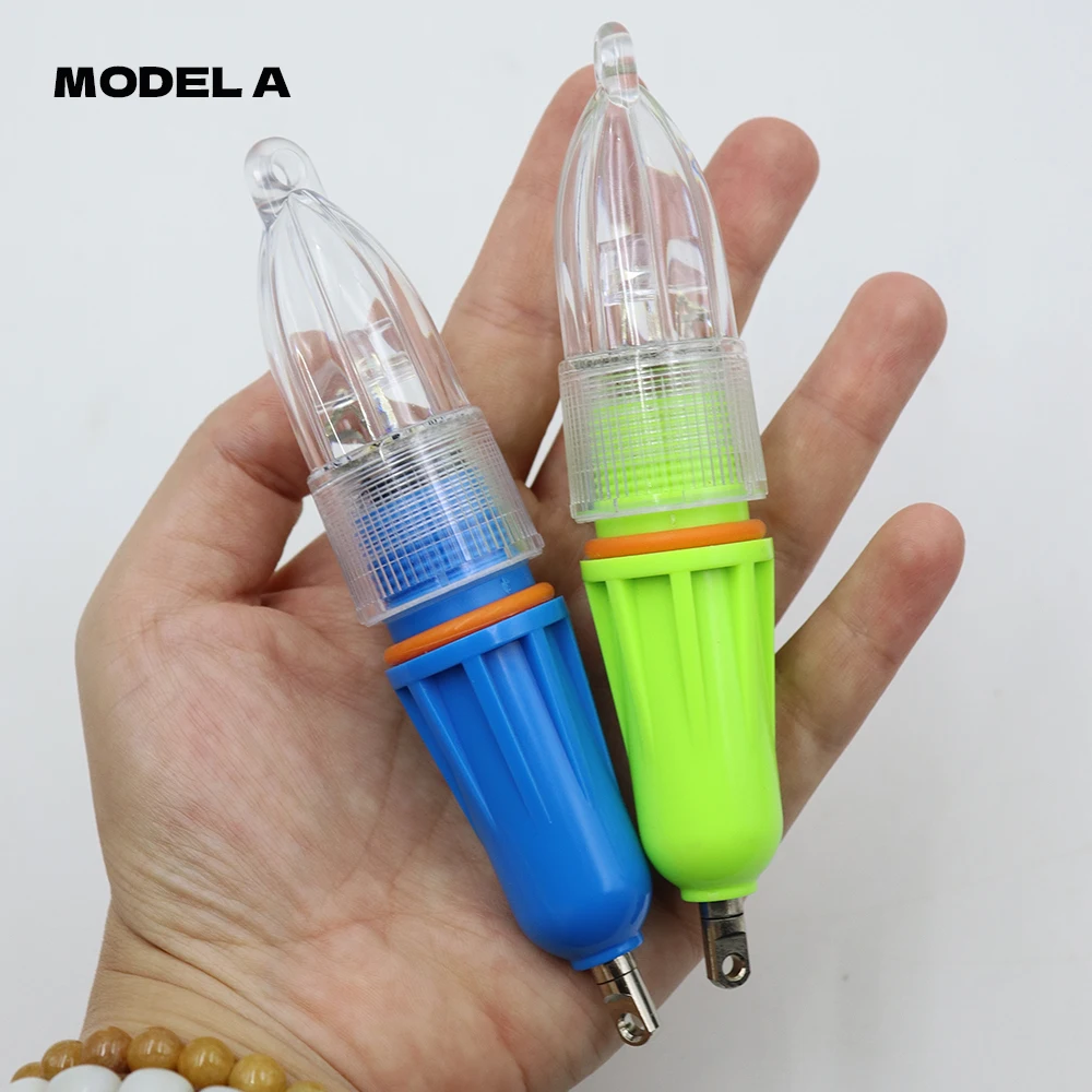 ZYZHE 1/2 Stück Angelköder-Licht 13cm/5,12 Zoll LED Superhelles Tiefsee-Bootsangelzubehör Fischlocklampe – Detail 10