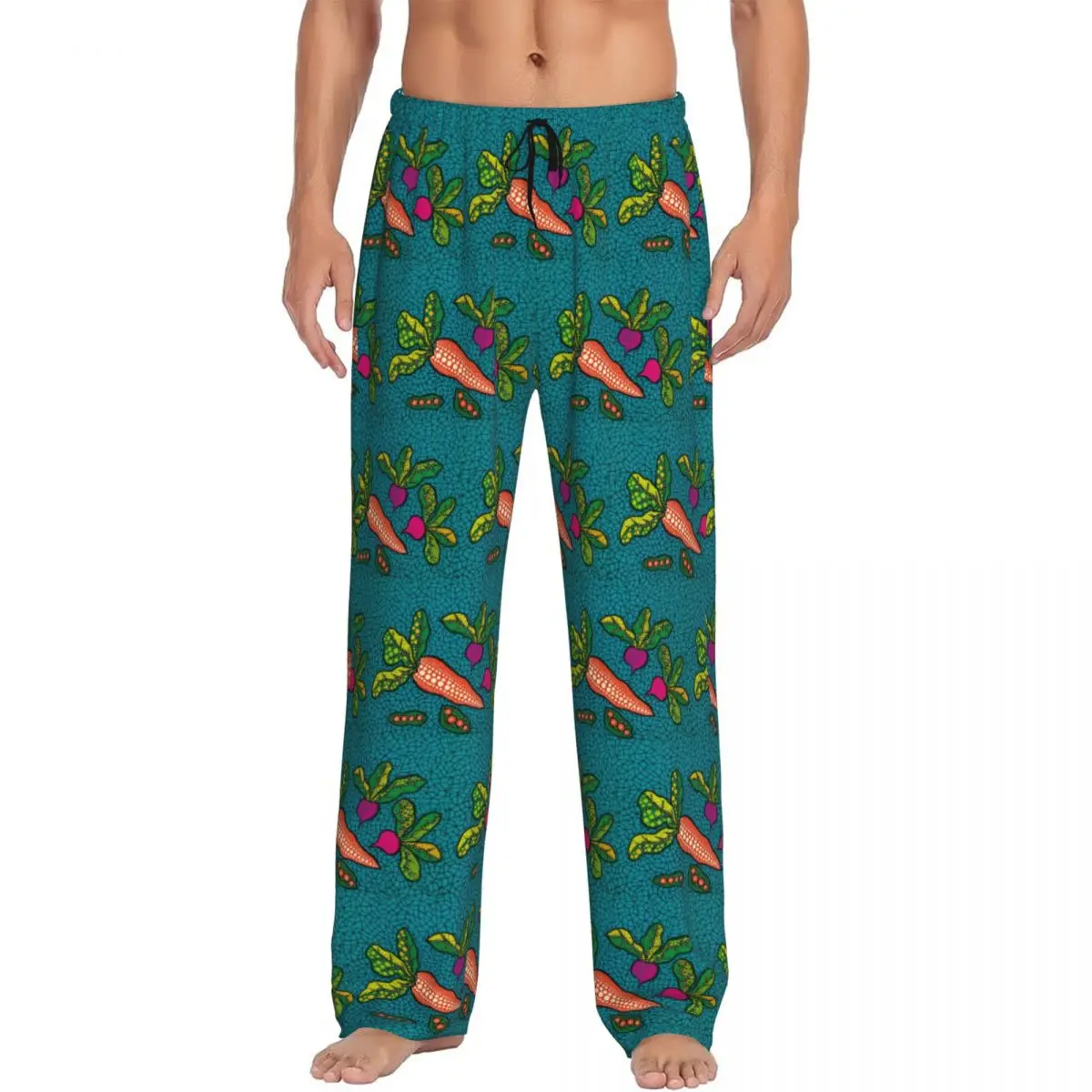 Custom Men's K-Kusama Yayoi Pajama Pants Printed Abstract Art Sleep Sleepwear Bottoms with Pockets