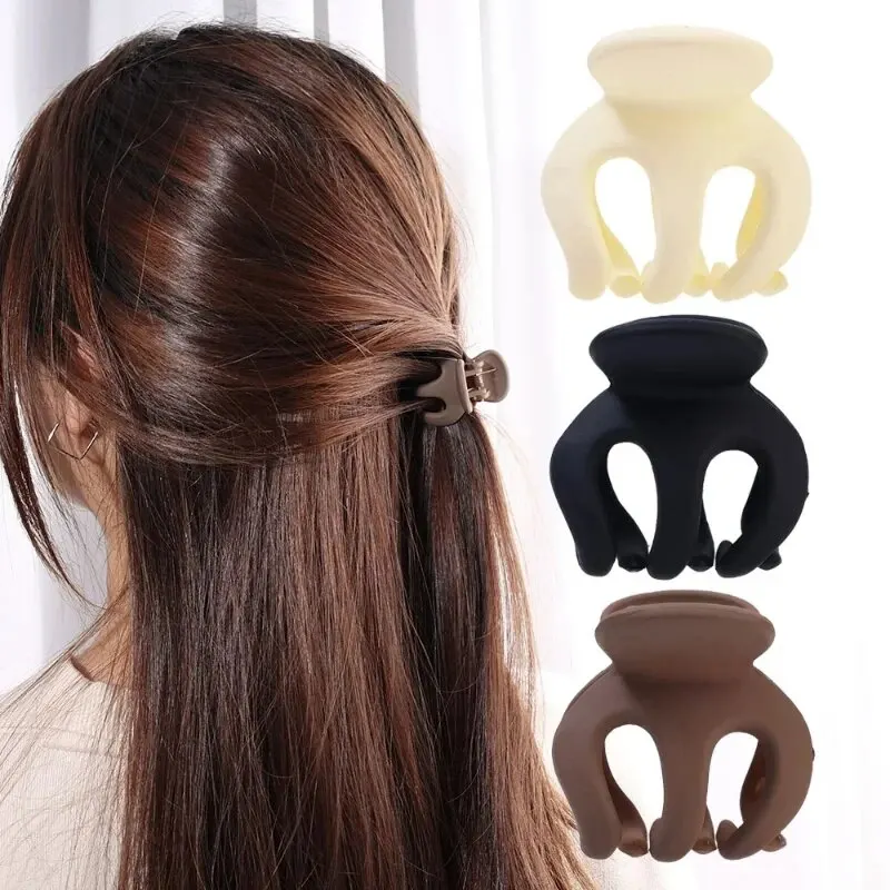 8pcs Ponytail Fixed Artifact Geometry Solid Colorr Clip Hairpin Barrettes Women Girl Accessories Headwear Hair Claw Wholesale