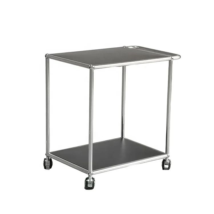 High End Minimalist Bar Trolley With Casters 304 Stainless Steel Multiple Color Free Combination Hotel Trolley