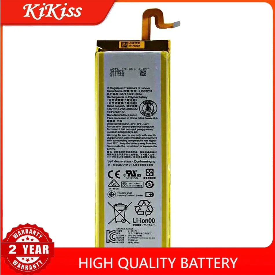 Battery  L15D1P31 For Lenovo Yoga Tab 3 Tab3 Pro YT3-X90L YT3-X90F YT3-X90X X90,  4000mAh