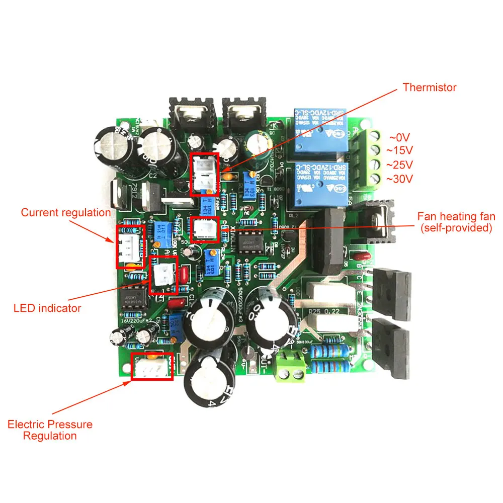 Adjustable power supply 0-30V 0-5A regulated constant current power supply board learning experimental power board kit module