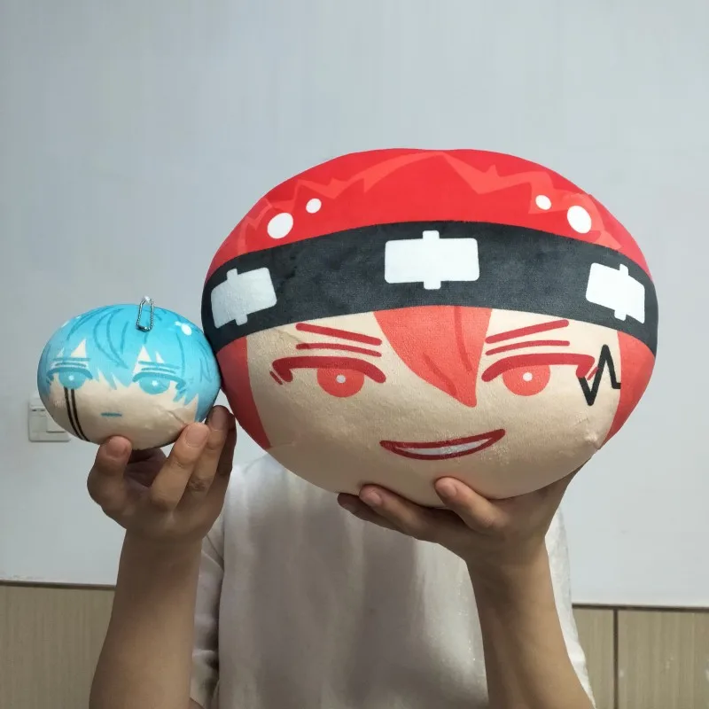 Anime Mashle Magic and Muscles Plush Round Doll Soft Bag Pendant 30cm Cute Lance Dot Rayne Squeeze Cartoon Pillow Room Decor