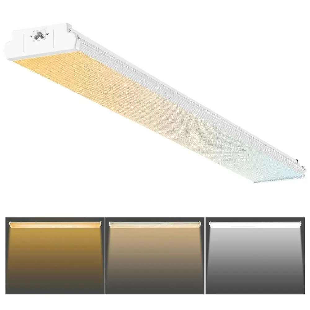 

4FT LED Wraparound Light 50W 5500LM Adjustable Kitchen Ceiling Light 3000K 4000K 5000K Flush Mount Shop Lighting Fixture ETL