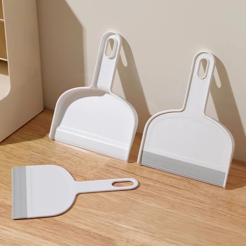 Desktop broom and dustbin set - small household mini desktop dust sweeper brush for cleaning sofa mini broom