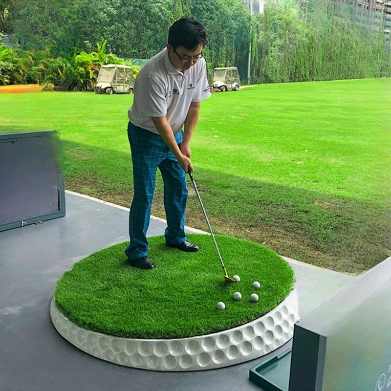 Golf Driving Range Standard Strike Pad, Adjustable Slope 3D