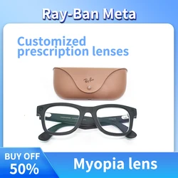 For RAY-BAN META WAYFARER Myopia Lens Aspheric Resin Anti Blue Light Glasses Prescription Lenses Customized Degree AR Glasses